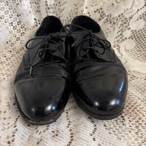 Dimitri Italy Men's US 8.5 Black Leather Oxfords Shoes